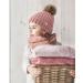 Baby Toddler Satin Lined Beanie Hat with Pom Pom - Pink - Buy Online on GoSupps.com