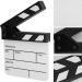 Mini Acrylic Clapper Board for Shoot Props & Advertising - Black and White Whiteboard PAV1BWE3S Blue - Buy Online on GoSupps.com