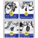 Wheelchair Front Wheel Accessories 6inch Low Noise Stable/Wear-Resistant Easy to Install/Disassemble+ Not Easily Damaged with Bearings for Handicapped Vehicles 1pcs Grey 1pcs Grey - Buy Online on GoSupps.com