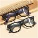 Fashionable Multi-Focus Reading Glasses for Men & Women - Large Frame Anti-Blue Light High-Definition Inner Purple +4.00 Size - Shop Internationally! - Buy Online on GoSupps.com