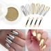 BISHENGYF Gold Chrome Nail Powder Set - Metallic Mirror Effect Chrome Powders for Nails with Silver Upgrade, Glitter Pigment, and 4 Eyeshadow Sticks - Buy Online on GoSupps.com