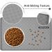 48x30cm Dog Food Mat - Food Grade Silicone, Spill-Proof, Raised Edges, Anti-Slip, Waterproof - Grey - Buy Online on GoSupps.com