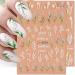 5D Flowers Nail Stickers - Self-Adhesive Floral Decals for DIY Nail Art - 6 Sheets/Set - Buy Online on GoSupps.com