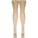 Truform 20-30 mmHg Compression Stockings for Women - Lace Trim Thigh High Closed Toe Beige Large (1 Pair) - International Shipping Available - Buy Online on GoSupps.com