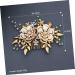 Angoily Wedding Hair Clip Decorative Hair Combs Wedding Hair Comb Gold Hair Clips Rhinestone Hair Side Combs Bridal Headpiece Bridal Headdress Tiara Vintage Props Bride - Buy Online on GoSupps.com