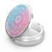 Pill dose 3 compartments Medicine Pill dose portable pill box for bag or wallet Pillendose Decorative Metal Medicine Vitamin Organizer Unique Gift (Mandala Bright) 14-Mandala Bright 1 piece