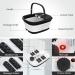 HOSPAN Collapsible Foot Spa - Heated Bubble Red Light Shiatsu Massager for Relaxation & Stress Relief - Portable Foot Bath with Temperature Control - Buy Online on GoSupps.com