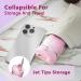 Portable Water Flosser for Travel | Mini Oral Irrigator with 5 Nozzles IPX7 Waterproof Perfect for Teeth Gums & Braces | Cordless & Compact Design in Pink - Buy Online on GoSupps.com