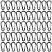 100 pieces of carabiner hook aluminum carabiner buckle pack mini key riper clip light d-shape key riper clip hook for outdoor camping hiking travel black