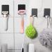 Auxsooul 6-Piece No-Drill Razor Holder | Stainless Steel Self-Adhesive Shower Wall Hook | Multi-Purpose Shaver Bracket - Black - Buy Online on GoSupps.com