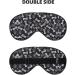 FoRes Dog Paw Print Eye Mask - Adjustable Light Blocking Sleep Mask for Deep Rest - Unisex Black - Buy Online on GoSupps.com