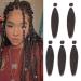 Leeven 8 Packs Pre Stretched Braiding Hair Extension 26'' Yaki Straight Texture Easy Braid Profession Braids for Making Jumbo Braid Hair Pre-stretched Synthetic Hair Extension /26 Inch 4# 26 Inch (Pack of 8) 4#