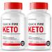 Quick Fire Keto Capsules QuickFire Advanced Formula Supplement Pills - Maximum Strength Quick Fire Health and Wellness Capsules All Natural Keto Pills QuickFire Keto Reviews (2 Pack)