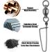 Dr.Fish Fishing Snap Swivels  Ball Bearing Swivels with Stainless Steel Coastlock Snap  Corrosion Resistant Black Nickel Coating  High Strength 26Lb to 503Lb  Saltwater Swivels Fishing Tackle #7-232LB 20 - Buy Online on GoSupps.com