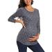 Love2Mi Maternity Top Short Sleeve Pregnancy T-Shirt - Summer Tunic (L, Flower45) - Buy Online on GoSupps.com