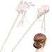 Lurrose 2-Piece Chinese Hair Rods & Metal Pearl Hairpins - Japanese Hairsticks with Floral Design | Opal Hair Jewelry - Buy Online on GoSupps.com
