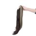 Curly Clip-In Ponytail Extensions - 55cm Wavy Synthetic Hair in Dark Brown & Ash Blonde - Perfect for Women - Buy Online on GoSupps.com