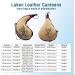 Laken Spanish Bota Bag Leather Canteen Pouch for Wine and Water - Wine Skin Bag with Strap for Travel  Camping  Hiking | Kidney Shape - 1.5 Liter 1.5 Liter Curved - Buy Online on GoSupps.com