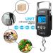 JOOKKI Fish Scale Portable Hanging Scale 110lb/50kg with LCD Display and Tape Measure - Black - Buy Online on GoSupps.com