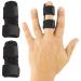 Vive Finger Splint (2 Pack) - Universal Finger Straightener - Broken and Trigger Finger Splints - Finger Brace for Arthritis pain and Support - Sprain Relief for Middle Index Ring Pinky Fingers 1 Count Black