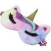 Cute Cat Unicorn Fuzzy Plush Sleep Mask for Women & Girls | Soft Silky Blindfold for Travel Nap | Multicolored Unicorn Design - Buy Online on GoSupps.com