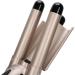 3 Barrel Curling Iron Wand - Hair Waver Curler Styling Tool | Gold 110-240V with LCD Display | Suitable for All Hair Types - Buy Online on GoSupps.com