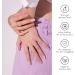 NAILOG Semi Cured Gel Nail Strips 34 pcs Salon-Quality Gel Nail Stickers Long Lasting Nail Wraps for Women with Soft Gel Finish Morning Dew - Buy Online on GoSupps.com