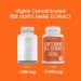 Organic Lions Mane Extract 12 000mg 30% Polysaccharides - Max Strength Mushroom Powder Extract - Natural Immunity & Source of Antioxidants | 120 Capsules | Made in Canada - Buy Online on GoSupps.com