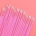 100 Microburst Eyelash Brushes - Disposable Applicators for Extensions Makeup & Cleaning | Pink - Perfect for Professionals & At-Home Use - Buy Online on GoSupps.com