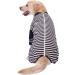Large Dog Clothes Dog Pajamas Jumpsuit Flexible Breathable Zipper Soft Cotton Striped Dog Jumpsuit Costume Apparel for Medium Dogs Large Dogs (7-Back length-55cm Black) 7--Back length--55cm Black - Buy Online on GoSupps.com