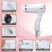 Compact Folding Hair Dryer - Lightweight Mini Travel Blow Dryer for Men & Women | 3 Heat Settings | Salon Quality (White - Buy Online on GoSupps.com