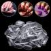 Noverlife 1200PCS Clear & Natural Round Acrylic Fake Nails - 10 Sizes Full Cover Short Oval False Nails for Nail Salon DIY Nail Design - Buy Online on GoSupps.com