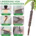Premium Wooden Fascia Roller & Massage Scooter for Muscle Relaxation | Beech Wood Gua Sha & Anti-Cellulite Tool - Buy Online on GoSupps.com