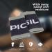 PICSIL Cotton Wrist Sweatbands - Absorbent & Stretchable Bands for Fitness & Tennis - Anti-Chafing - 1 Pair Grey - Buy Online on GoSupps.com