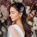 Dervivea Wedding Pearl Flower Hair Comb Rhinestone Bridal Hair Piece Silver Flower Hair Combs Vintage Crystal Hair Comb Decorative Hair Accessories for Women and Girls Headdress (Silver) - Buy Online on GoSupps.com