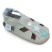 Dotty Fish Soft Leather Baby Shoes with Suede Soles. Toddler Sandals. Non-slip. 0-6 Months to 3-4 Years 2-3 Years Grey Star