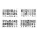 Frcolor 4pcs Nail Art Stamping Plates Set - Manicure Templates & Printing Stencils for Perfect Nail Designs | International Shipping Available - Buy Online on GoSupps.com