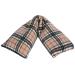 Microwavable Unscented Wheat Bags Printed Fleece Microwave Heat Pack for Back Neck Joints and Shoulder Pain Relief 44cmx13cm (Beige Black Check) Unscented (44cmx13cm) Printed Fleece - Beige Blk Check