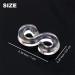 100 Pcs Clean S Clip Connectors Rubber Refills for Loom Rubber Band Bracelet Making - Buy Online on GoSupps.com