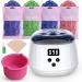 Wax hair removal wax warmer hot wax wax urbuti warm wax device wax heater wax kit set with 4 different flavors bean and 30ml pretreatment