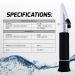TEKCOPLUS Optics Salinity Refractometer Dual Scale for Marine Industry - 0-10% Salinity, 1.0-1.070 S.G, 0-100ppt | LED Light, Pipettes Included - Buy Online on GoSupps.com