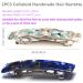 French Design Hair Barrette Set - 2PCS Tortoise Shell Celluloid Rectangle Clips for Women - Buy Online on GoSupps.com
