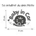Baby in Car Sticker | 14cm x 10cm Vinyl Baby on Board Car Decal - International Shipping Available - Buy Online on GoSupps.com