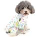 Zunea Small Dog Overall - Enchanting Mouse Floral Cotton Romper for Puppies & Cats | Cozy Four-Legged Pajama Clothing (XL Pack of 1) - Buy Online on GoSupps.com