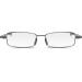 Buy Read Optics Flat Foldable Reading Glasses +1.0 - Compact Metal Design with Narrow Black Case Easy to Transport - Blue-Gray & Gunmetal Colors - Buy Online on GoSupps.com