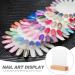 HOMSFOU Acrylic Nail Art Display Board Clear Nail Sample Holder Acrylic False Nail Tips Samples Display Transparent Nail Art Display Board with Wooden Base - Buy Online on GoSupps.com