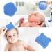 Fainfun Baby Bathing Brush Set - Soft Bristle Scalp Massage Brush for Newborns (2PCs) | Gentle Milk Scab Remover - Blue - Buy Online on GoSupps.com