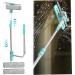 Clean Outside Window from Inside Window Squeegee Cleaning Tool 3 in 1 U Shaped Cleaner Kit with Extension Pole Telescopic Double Sided Cleaner for High Floor Window - Buy Online on GoSupps.com