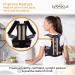 LyfeFocus S1 Premium Breathable Back Posture Corrector for Men & Women - Upper Back Support & Straightener - Effective Relief for Neck, Shoulder, & Back Pain - Black Medium - Buy Online on GoSupps.com