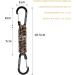 Braveshine Carabiner Paracord Keychain - Durable Hook & Band for Kids Men & Women - Camouflage & Orange Options - Buy Online on GoSupps.com